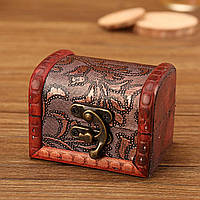 Элегантная деревянная мини шкатулка органайзер для ювелирных изделий