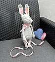 Кролик Річард / Набір для В'язання Іграшки Гачком / Набір для Творчості Амігурумі / Інтер'єрні Іграшки (6665), фото 7