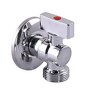 Кран кульовий кутовий для пральної машини SOLOMON 1/2 ⁇ х3/4 ⁇  A7172