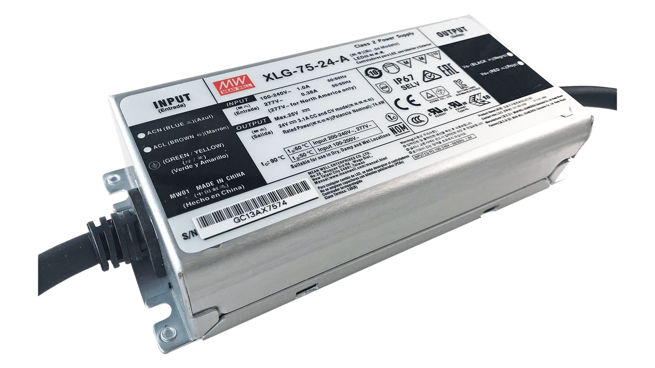 Блок живлення герметичний XLG-75-24-A MEAN WELL 75Вт 24В