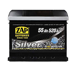 ZAP Silver  55Ah 520A R+ (555 87) (L1B)  (h=175)