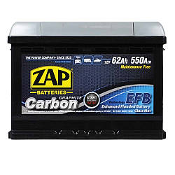 ZAP Carbon EFB  62Ah 560A R+ (562 05) (L2)