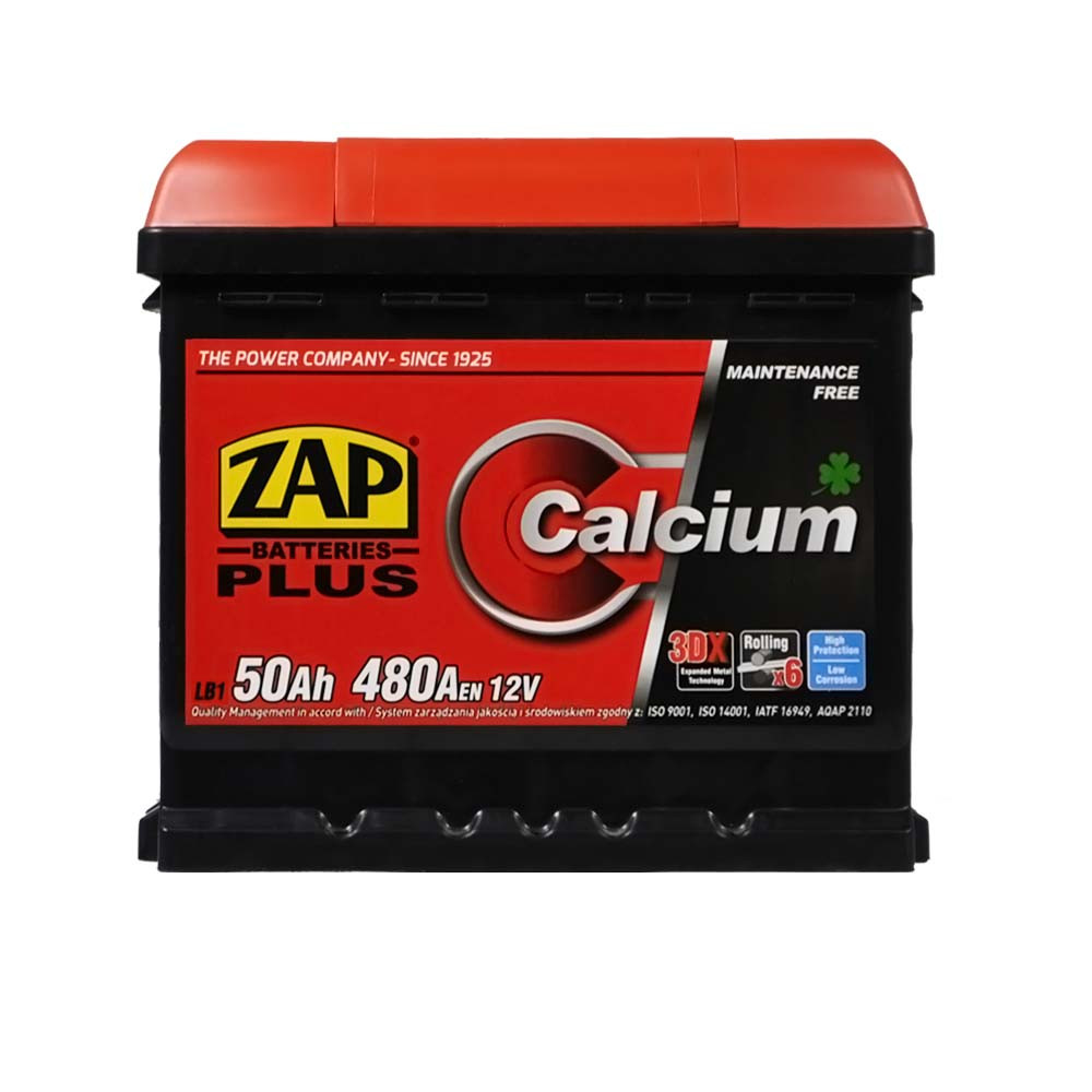 ZAP Plus  50Ah 480A R+ (550 98) (L1B) (h=175)