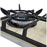 Варильна поверхня газова кремова дві конфорки, Турбогірка, Газ-контроль, Німеччина — Luxor PGM BG, фото 6