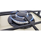 Варильна газова поверхня бежева дві конфорки, Турбогіречко, Газ-контроль, Німеччина — Luxor PGM BG2, фото 5