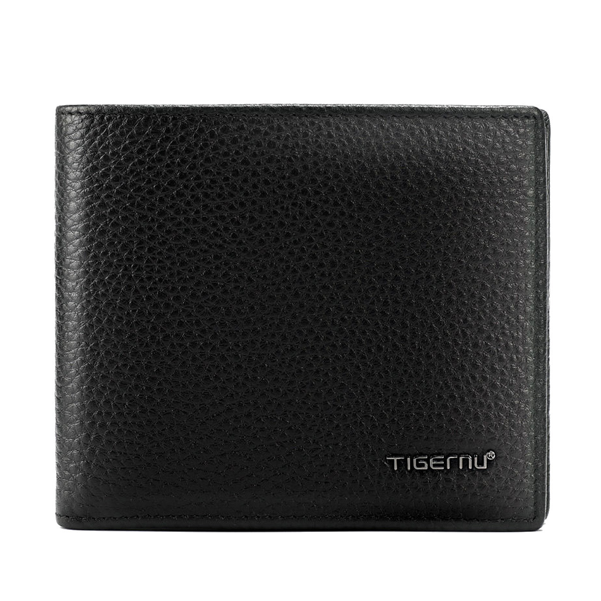 Компактний чоловічий гаманець з натуральної шкіри Tigernu T-S8002 Чорний