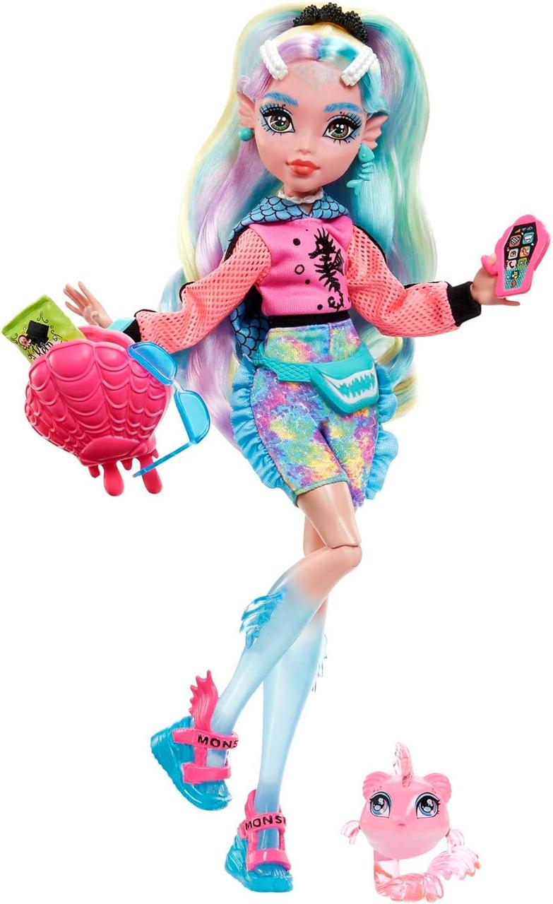 Лялька Монстер Хай Лагуна Блю Monster High Lagoona Blue Doll з аксесуарами та пір'ям Оригінал