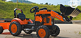 Трактор на педалях з причіпом та переднім ковшом Falk 2065AM Kubota, фото 6