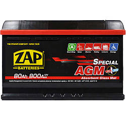 ZAP AGM  80Ah 800A R+ (L3) (580 02)