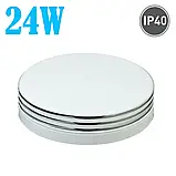 LED світильник накладний круглий 24W 5000К SILVER, фото 4