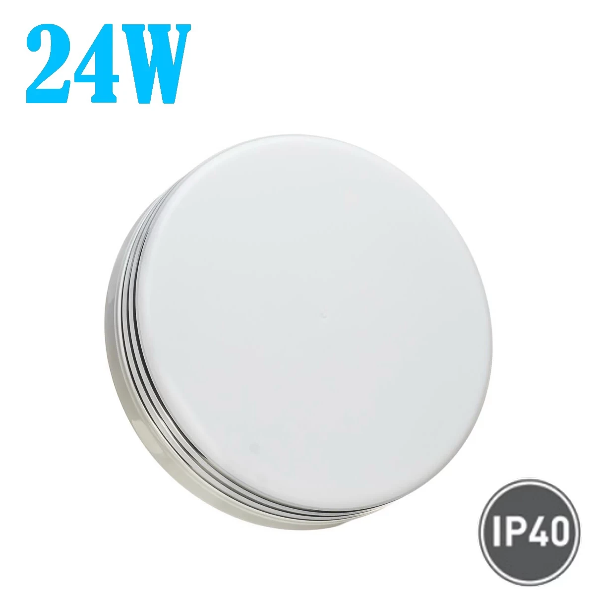 LED світильник накладний круглий 24W 5000К SILVER