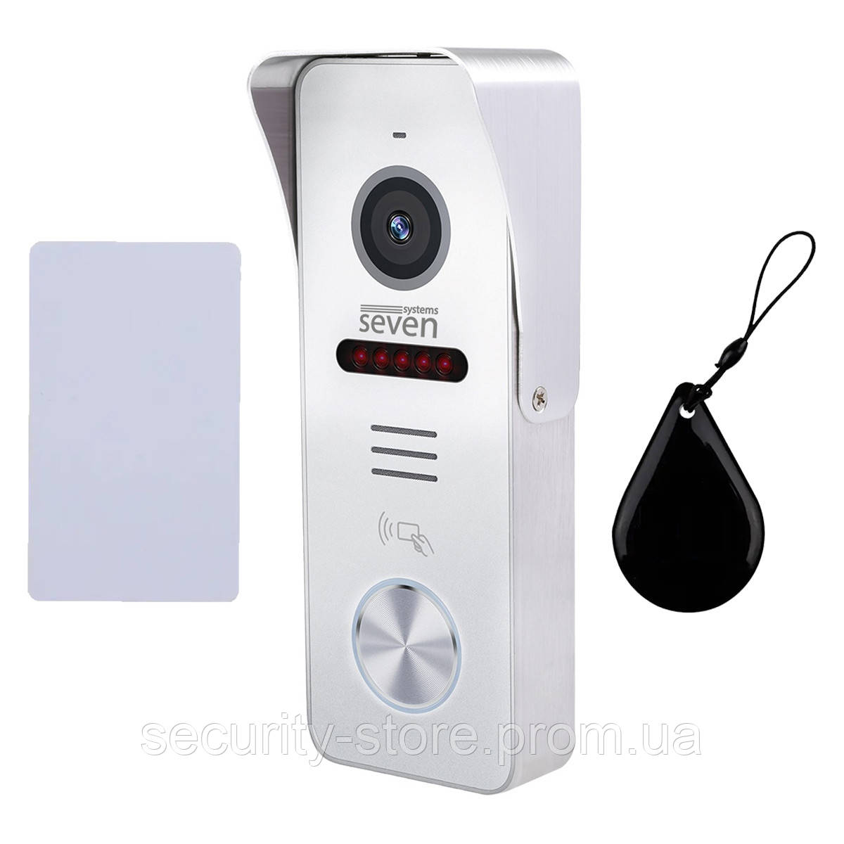 Виклична панель домофона з вбудованим зчитувачем карт SEVEN CP-7504F RFID white