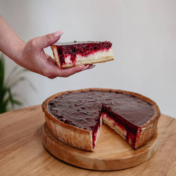 Пиріг з Полуницею та Солодким сиром  1.6кг, фото 1