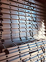 Лестница алюминиевая 3-х секционная универсальная раскладная 3x8 ступ. 5,09 м DX-E308, стандарт EN131