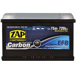 ZAP Carbon EFB  75Ah 720A R+ (575 08) (LB3)(h=175)