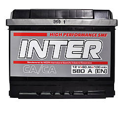 INTER high performance  60Ah 580A R+ (L2)