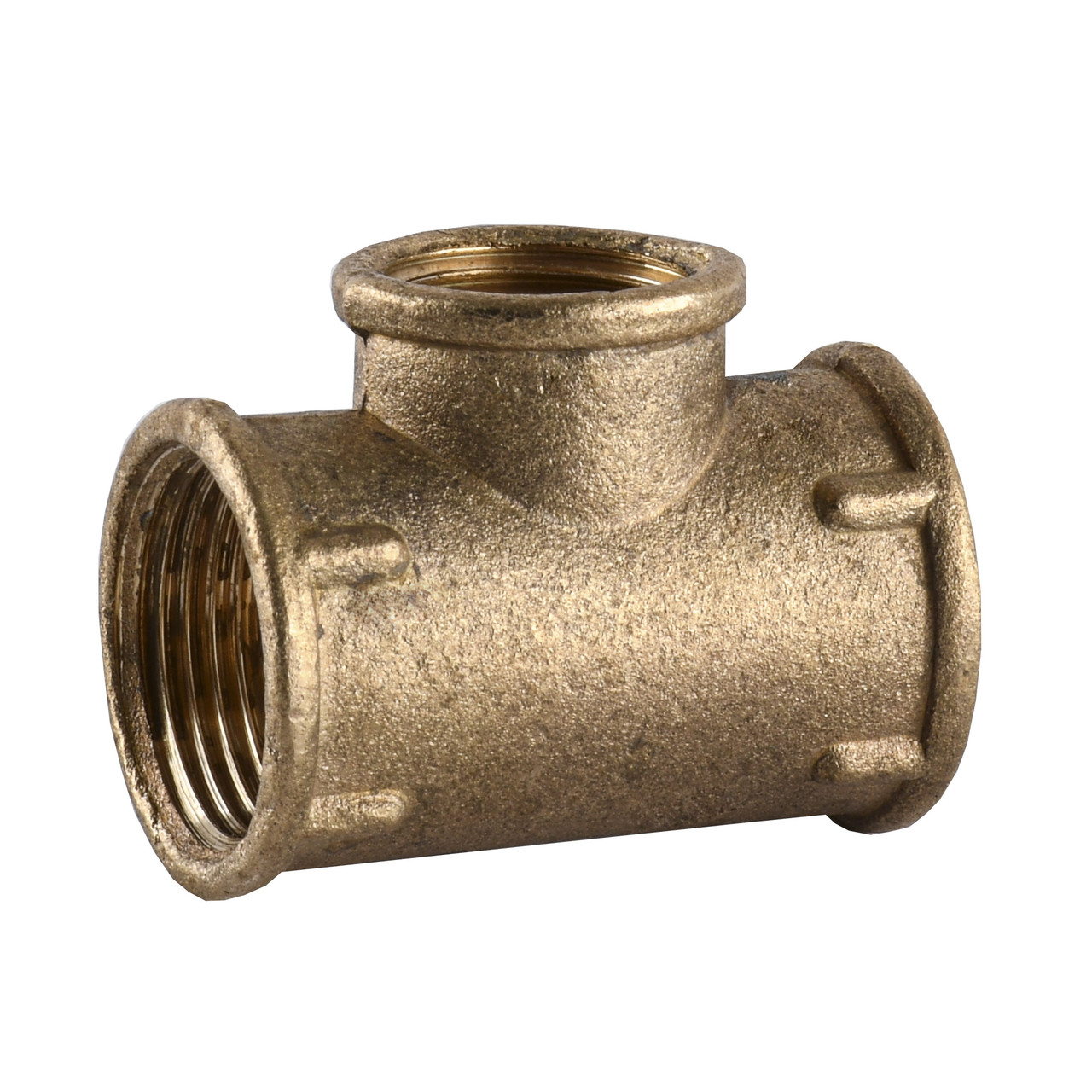 Трійник редукційний латунний 3/4 ⁇ ВР х 1/2 ⁇ ВР х 3/4 ⁇ ВР литний 212Б