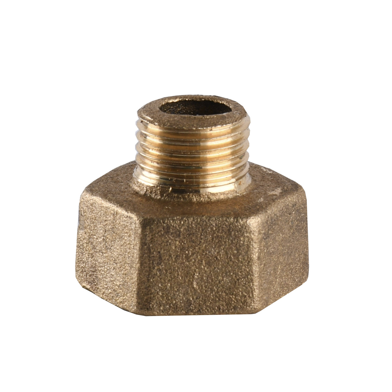 Перехідник редукційний латунний 1/2 ⁇ ВР х 1/4 ⁇ НР літійний 639Б