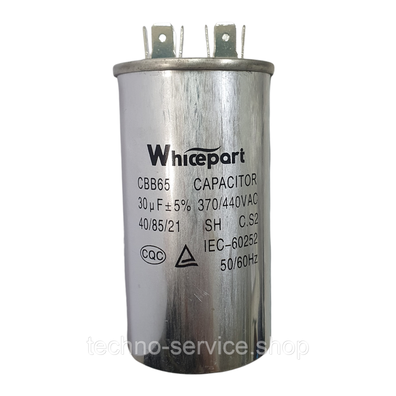 Конденсатор CBB65 30 mkF, метал