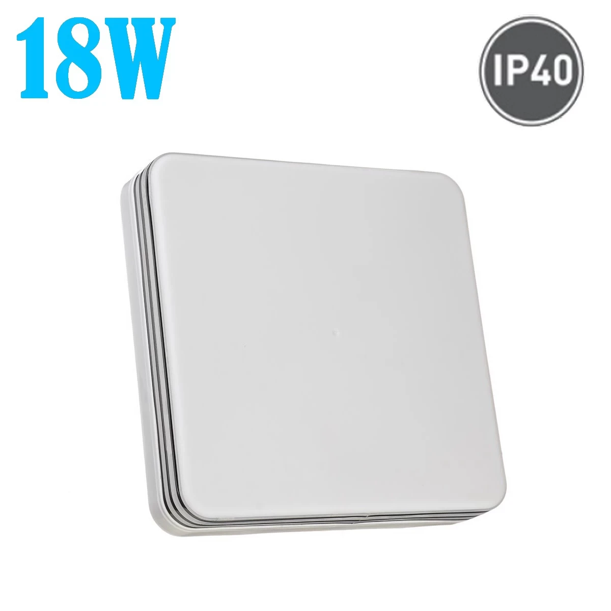 LED світильник накладний квадратний 18W 5000К SILVER