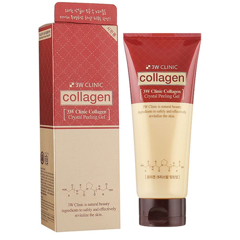 Пілінг-гель з колагеном 3W Clinic Collagen Crystal Peeling Gel 180 мл