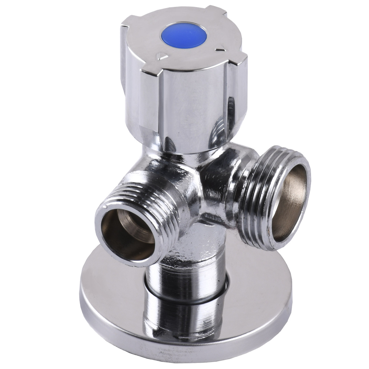 Кран кульовий кутовий подвійний SELBA 1/2 х 1/2"х3/4 DOUBLE (SL1599)