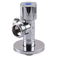 Кран кульовий кутовий подвійний SELBA 1/2 х 1/2"х3/4 DOUBLE (SL1599), фото 2