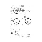 Дверні ручки Colombo Piuma зол, фото 2