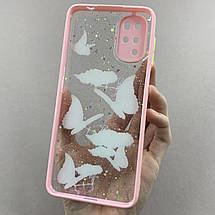 Чохол для Motorola G22 чохол з метеликами із захистом камери на телефон моторола г22 рожевий a0i, фото 2
