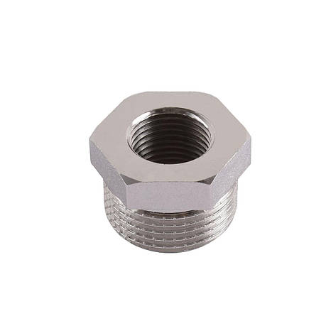 Футорка перехідна SOLOMON 1"х1 1/2" нікель НВ 8209, фото 1