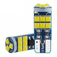 Світлодіод 12V Т10 Canbus Білий SMD 15 (3030) 360° 1,5W 380Lm №16