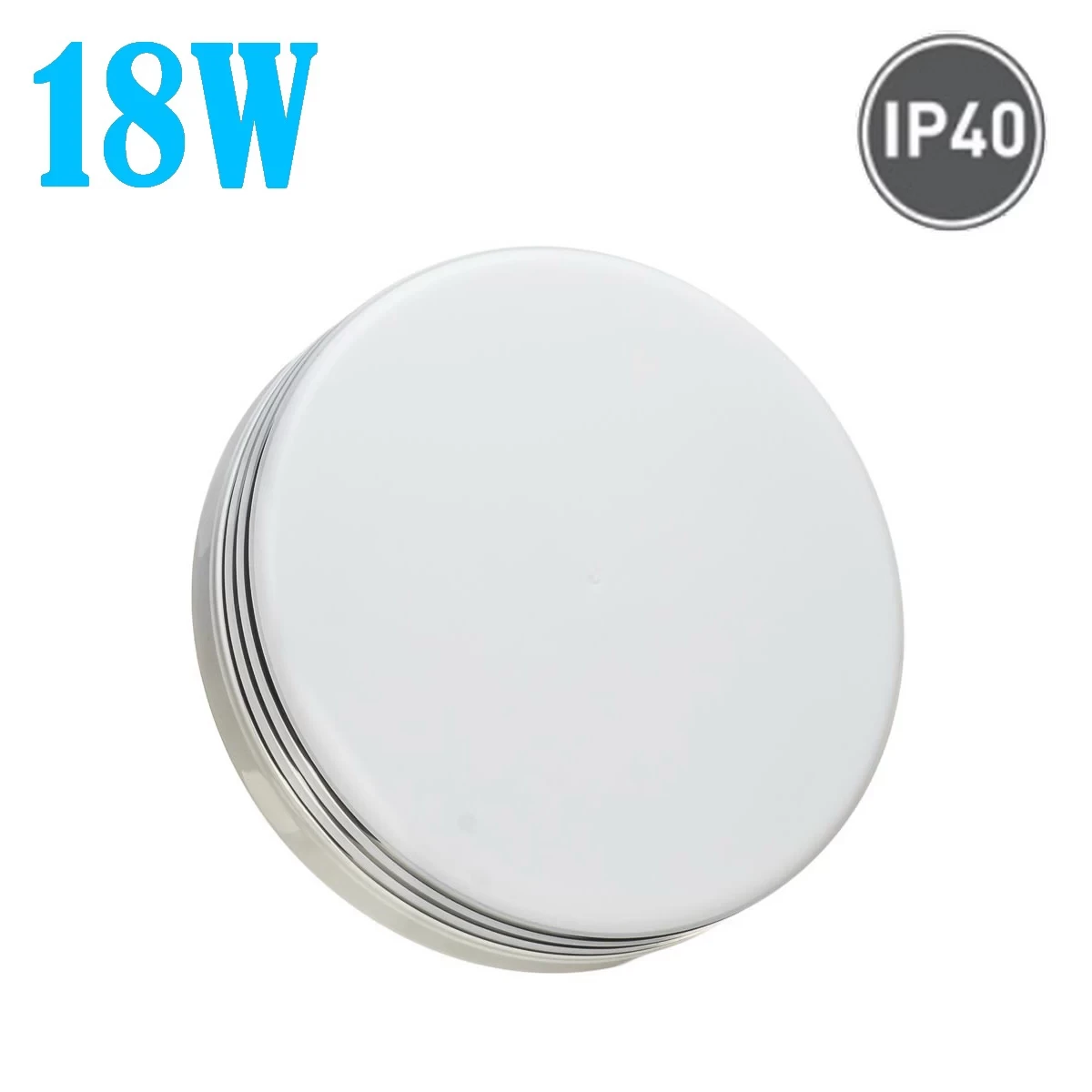 LED світильник накладний круглий 18W 5000К SILVER
