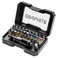 Graphite Набор бит, набор 32 ед., 1/4" переходник, удлинитель магнитный, 30 бит Baumar - Купи Это