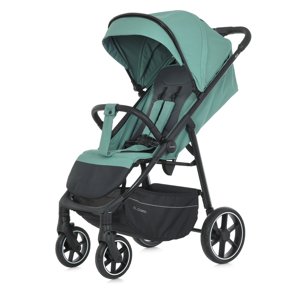 Коляска прогулянкова El Camino ME 1113 FIJI Frost Green Matt сталева рама, москітна сітка