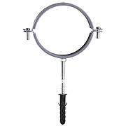 Хомут у зборі CR 4 (105-112 мм) з гвинтом-шурупом 8*100 і дюбелем у уп., сірий