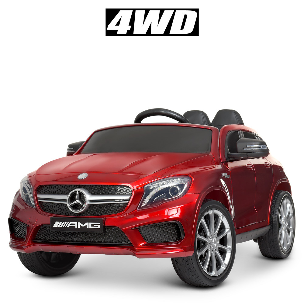 Дитячий електромобіль Mercedes GLA 45 AMG 4 мотора + пульт, фото 1