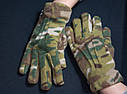 Перчаткі чоловічі  9 розмір флісові щильність 320 грм/м.кв. мультикам, фото 7