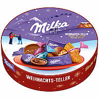 Шоколадный набор Milka Weihnachts teller 196g