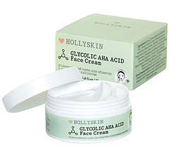 Відновлювальний крем для обличчя з гліколевою кислотою HOLLYSKIN Glycolic AHA Acid Face Cream