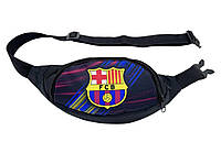 Бананка детская сумка на пояс, поясная сумка два кармана на молнии для мальчика Футбольные клубы 3
