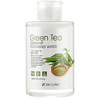 Мицеллярная очищающая вода с экстактом зеленого чая 3W Clinic Green Tea Clean-Up Cleansing Water 500 мл