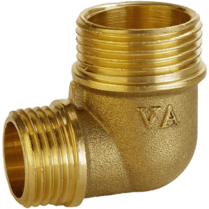 Куточок редукційний латунний 3/4 НР х 1/2 НР штампований А0105А VA