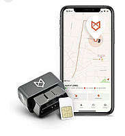 Автомобильный GPS-трекер OBDII от TrackingFox + SIM-карта + мобильное приложение + поддержка