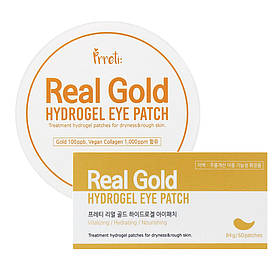 Гідрогелеві патчі для очей  із золотом Prreti Real Gold Hydrogel Eye Patch 60 шт