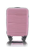 Ручная кладь XS со съёмными колёсами полипропиленовый дорожный чемодан Voyage super me на 4-х колесах розовый