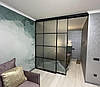 Алюмінієва розсувна перегородка зі склом, фото 7