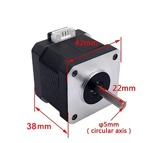 Кроковий двигун Nema 17 (38 мм, 0.42 Нм, 1.5 А, 1.8°)  17HS4401S, фото 4