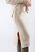 Костюм з гольфом та спідницею з розрізом молочний 40012 ONE SIZE (2000000115351), фото 5