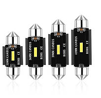 Світлодіод 12V Т11 36mm Білий SMD 1-1860 Canbus 1200Lm+PCB №139