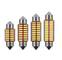 Світлодіод 12V Т11 36mm Білий SMD 16-4014 300Lm №119